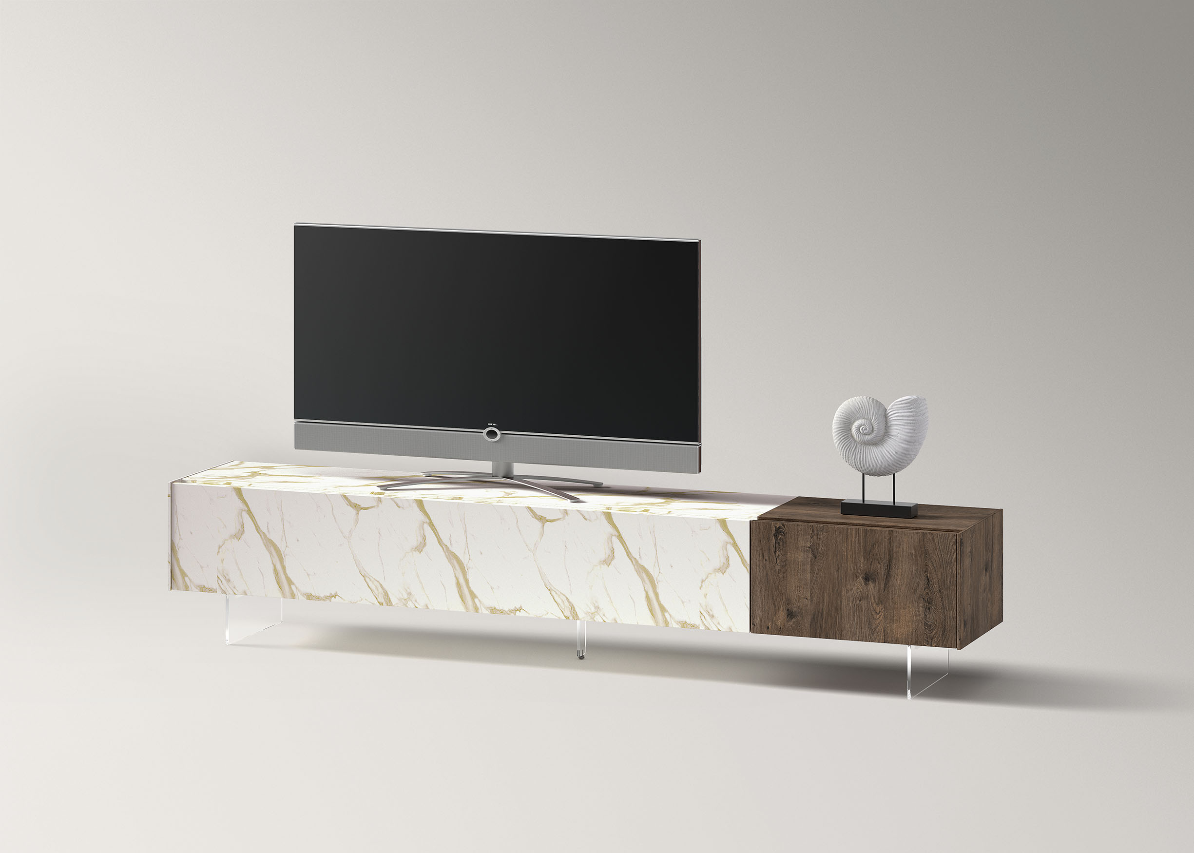 Mueble TV de comedor con un diseño moderno y actual de Muebles Kazzano